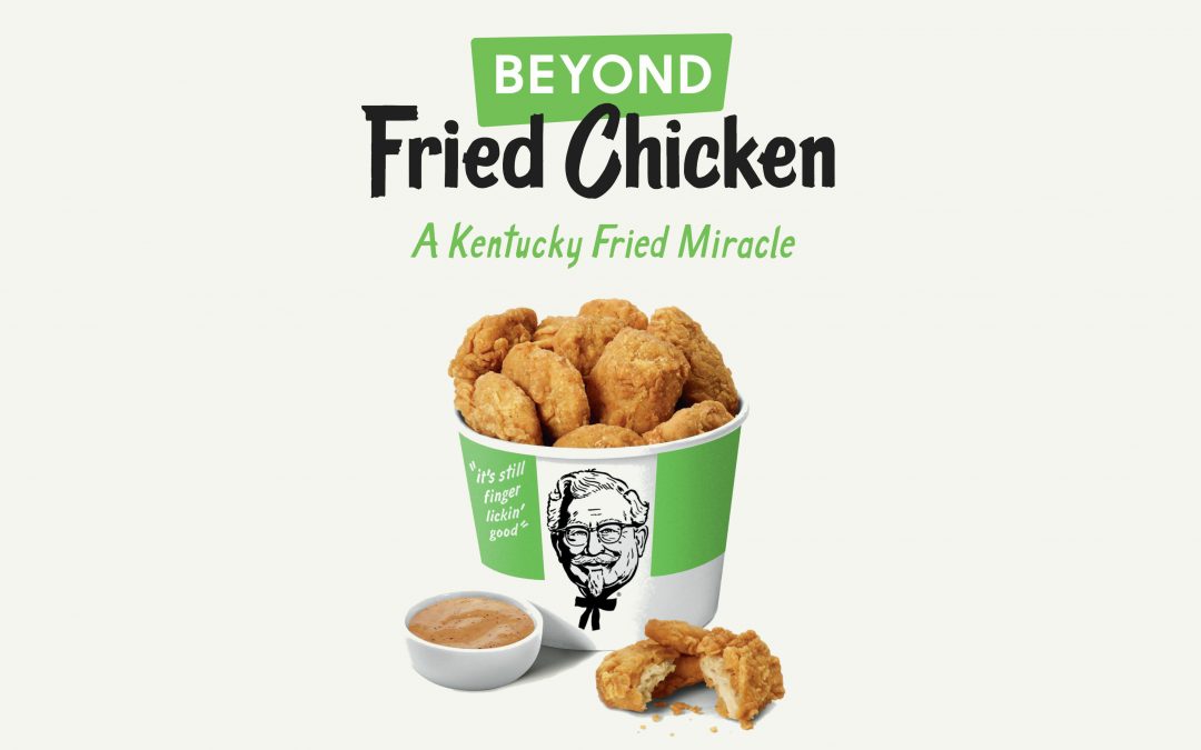 KFC venderá pollo frito hechos de plantas para los veganos.