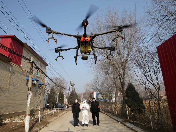 Desde el aire drones ayudaran a combatir el Covid-19.